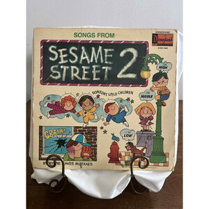 Walt Disney Productions Songs from Sesame Street 2 Vinyl Record 12” VG+ KIDS *